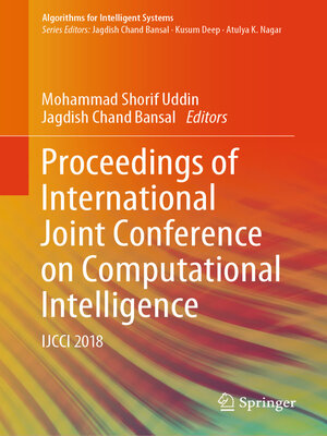 cover image of Proceedings of International Joint Conference on Computational Intelligence